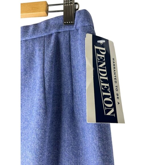 NWT Pendleton Westminster Light Blue Wool Midi Skirt, Women's Size 12 Petite - Picture 3 of 7